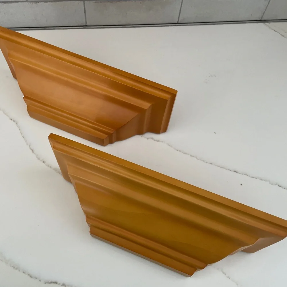 Restore and Restyle 12 Inch Wood Display Ledge Set of 2 NWOT